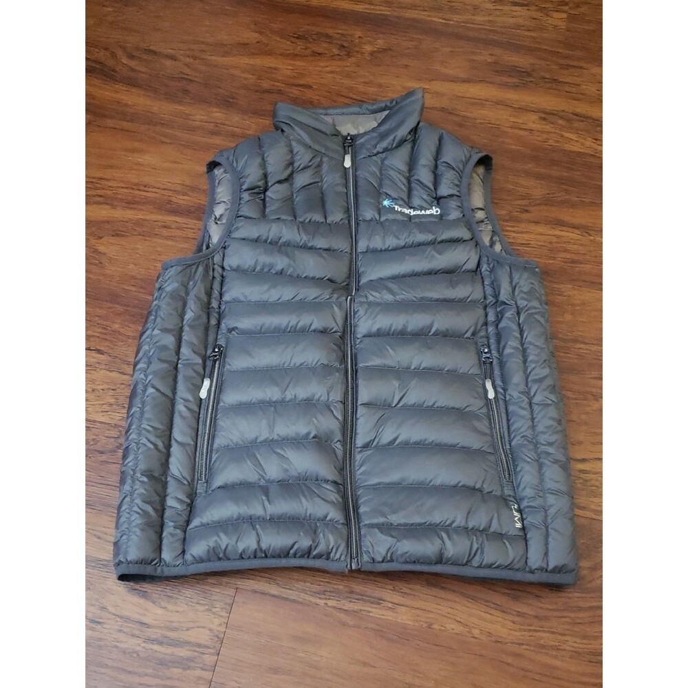Tumi Quilted Mens Down Puffer Vest Size Small LOGO Asis Outdoor Athleisure Lux - Picture 1 of 5